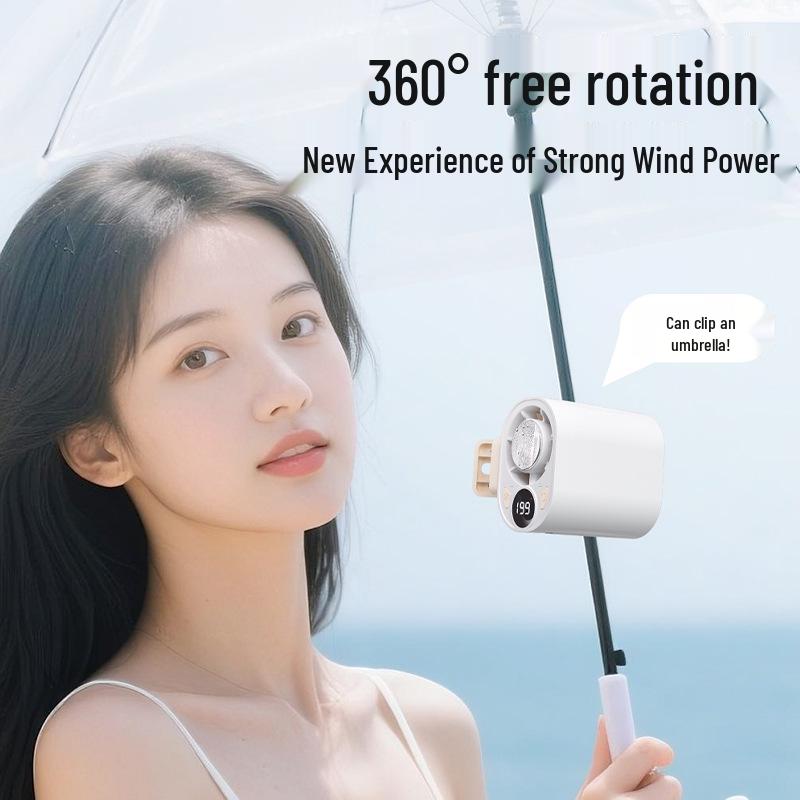 Portable Clip-On Fan with Ice Pack and 199-Speed Settings