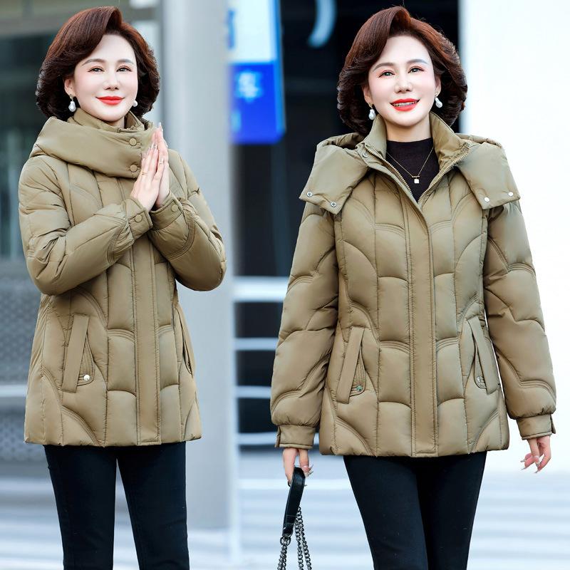 2025 Winter Down Cotton Jacket Thickened Cropped Padded Jacket Women's Autumn and Winter Warm Cotton Jacket