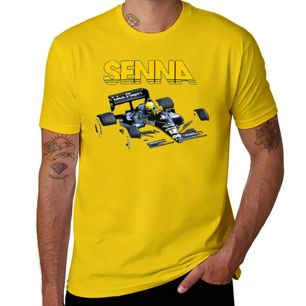 2024 Ayrton Senna F1 Race Raer 2 T-shirt Fresh Move T-shirts Graphic Cool Home Novelty USA Size