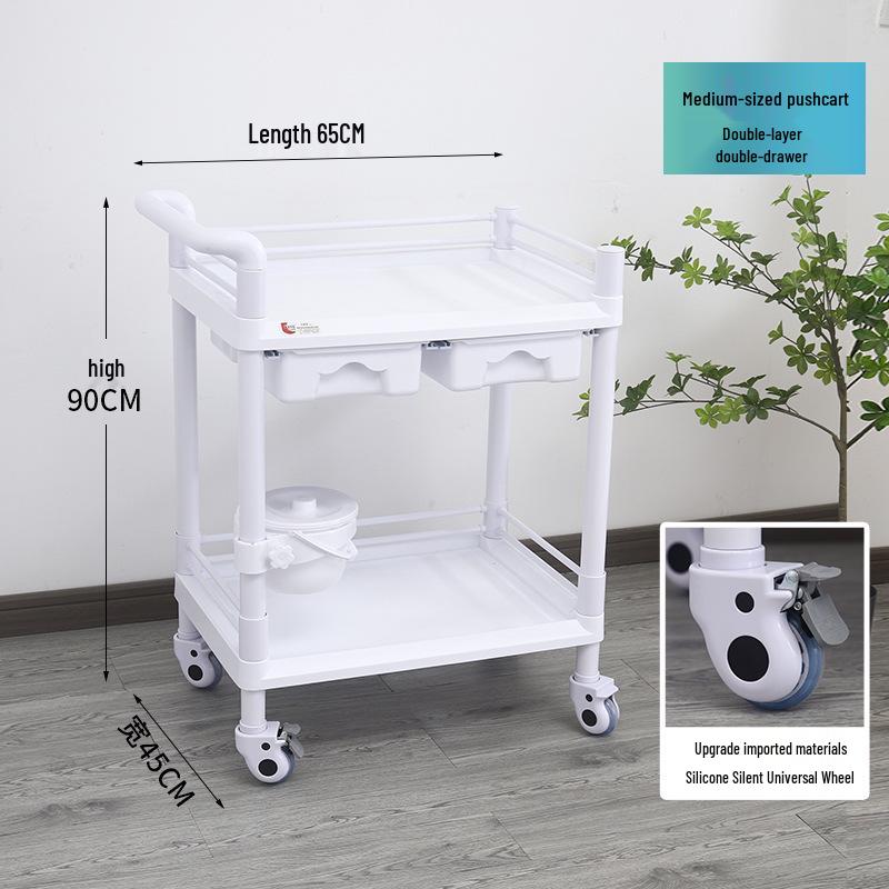 ABS Anesthesia & Infusion Multifunctional Rescue Trolley with Single/Double Door and Five Drawers