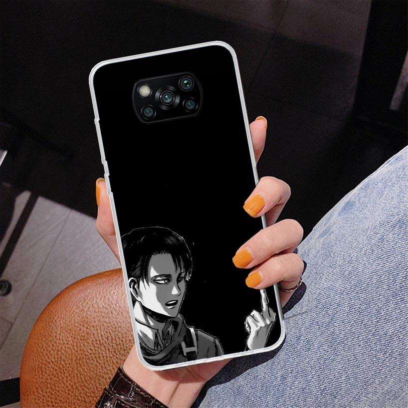 Чехол для телефона Атака Леви для Xiaomi Poco X7 X6 X5 Pro F7 Ultra Redmi 15C 15 13C 13 12C 12 10 10A 10C 9 9A 9C 9T Обложка Poco X7 X6 X