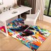 1PC Custom Name "Dynamic Urban Art" Theme Floor Mat Ideal for Living Room, Game Rooms, Office, Bedroom,Floor Mat Playful Design