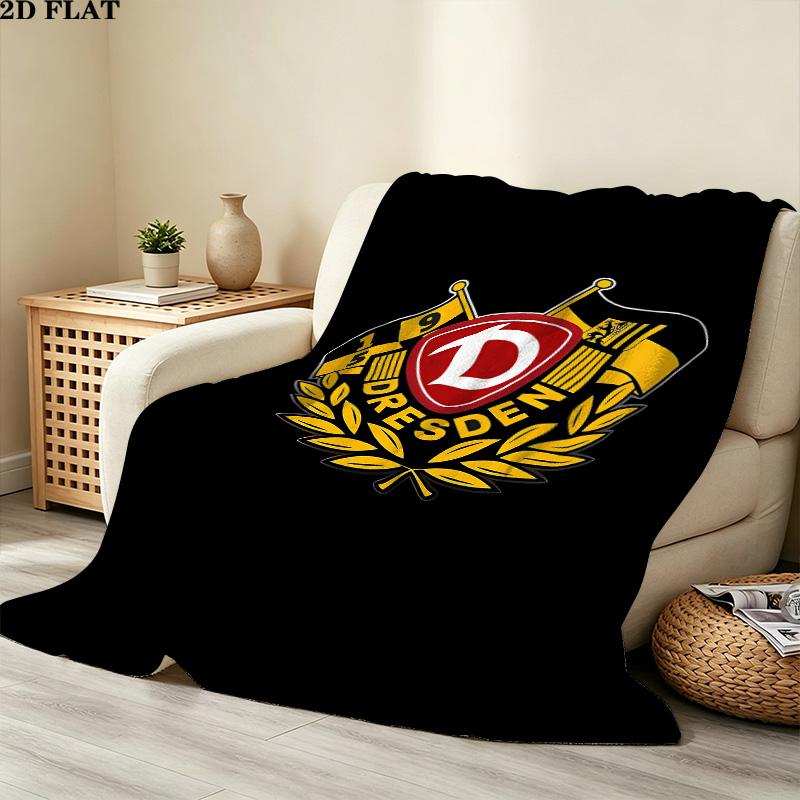 1PC Sg Dynamo Dresden Patterned Flannel Blanket Suitable For All Seasons For Home Decor Warmth And Comfort Gifts Holiday Present