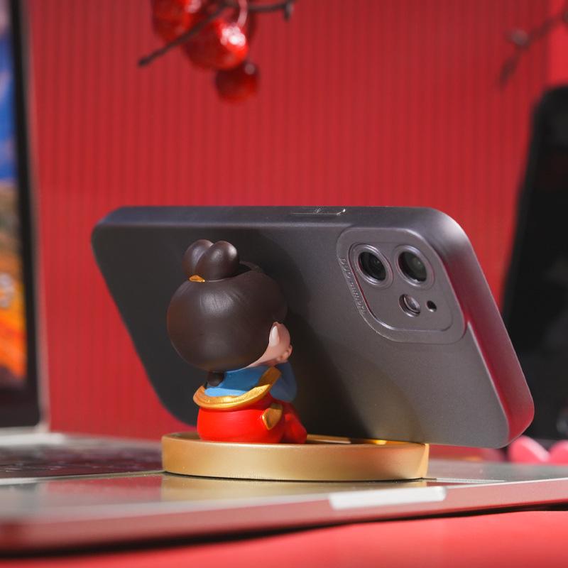 Подставка для телефона в виде дамы эпохи Тан - Милое настольное украшение, Смоляная фигурка для дома или гостиной.