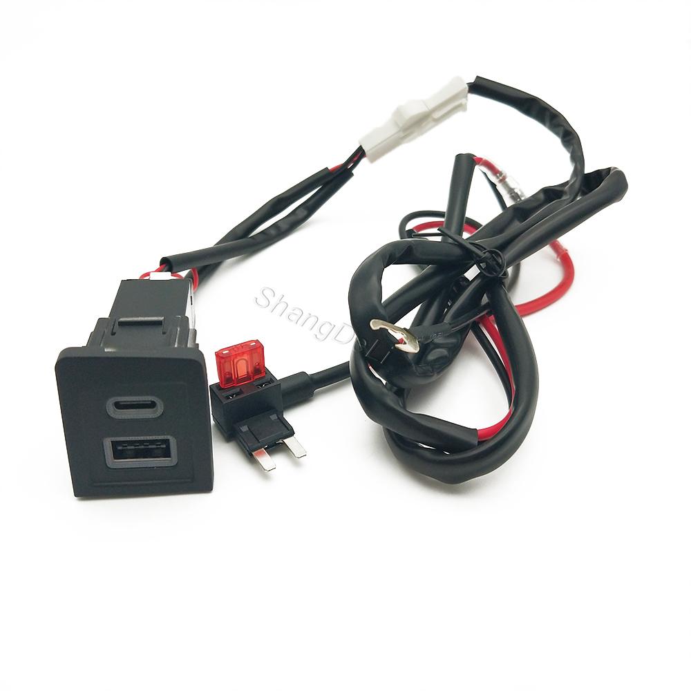 Автомобильное зарядное устройство Зарядка телефона USB-порт Зарядное устройство PD QC3.0 Адаптер-розетка для автомобильного зарядного устройства Подходит для Volkswagen Multivan T5 2003-2009