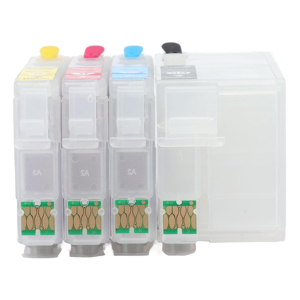 4 Colors Ink Cartridge with Permanent Chip Printer Refill Ink Box Replacement Black Cyan Magenta Yellow T252XL1 T252XL2