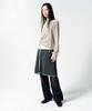 INSILENCE WOMEN Loose Fit Layered Knit Grey Beige