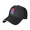 Bisexual Flag LGBT Bi Pride Cute Kawaii Cats Cap Baseball Cap Fishing Hat Golf Cap Unisex's Winter Cap Women's