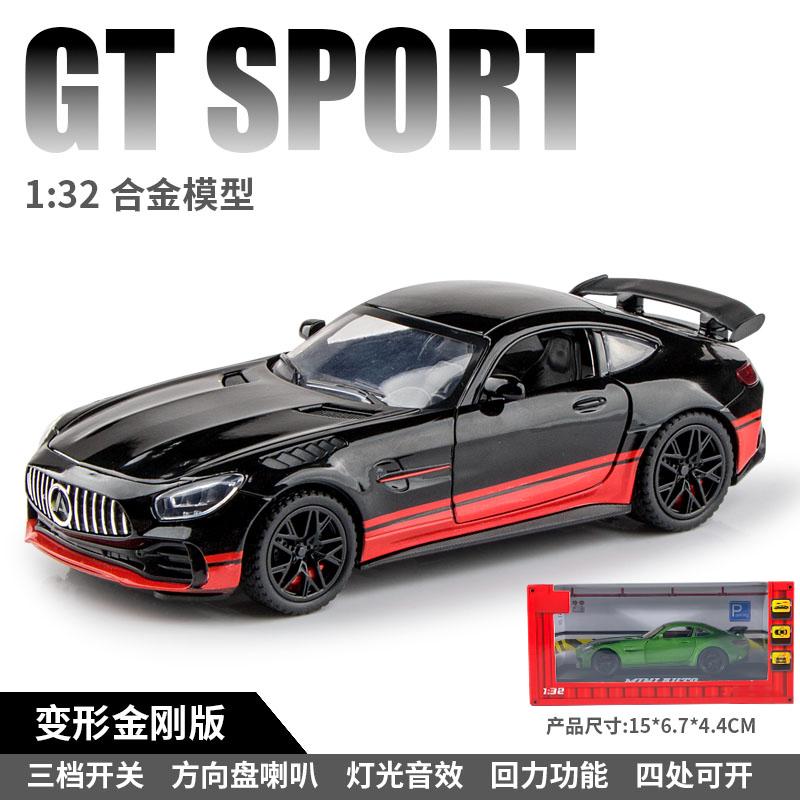 1:32 Mercedes Benz GT GT3 Немецкий спортивный автомобиль Металлический литой модель автомобиля Декор для дома и модные настольные украшения Праздничная игрушка