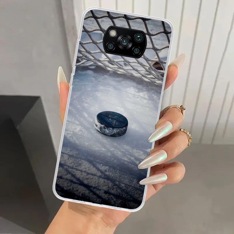 Чехол для телефона Sport Ice Hockey Rink для Xiaomi Poco X7 X6 X5 X4 X3 Nfc F7 Ultra F6 F5 Pro F4 GT F3 M6 M5S M4 M3 Мягкий чехол с принтом X7