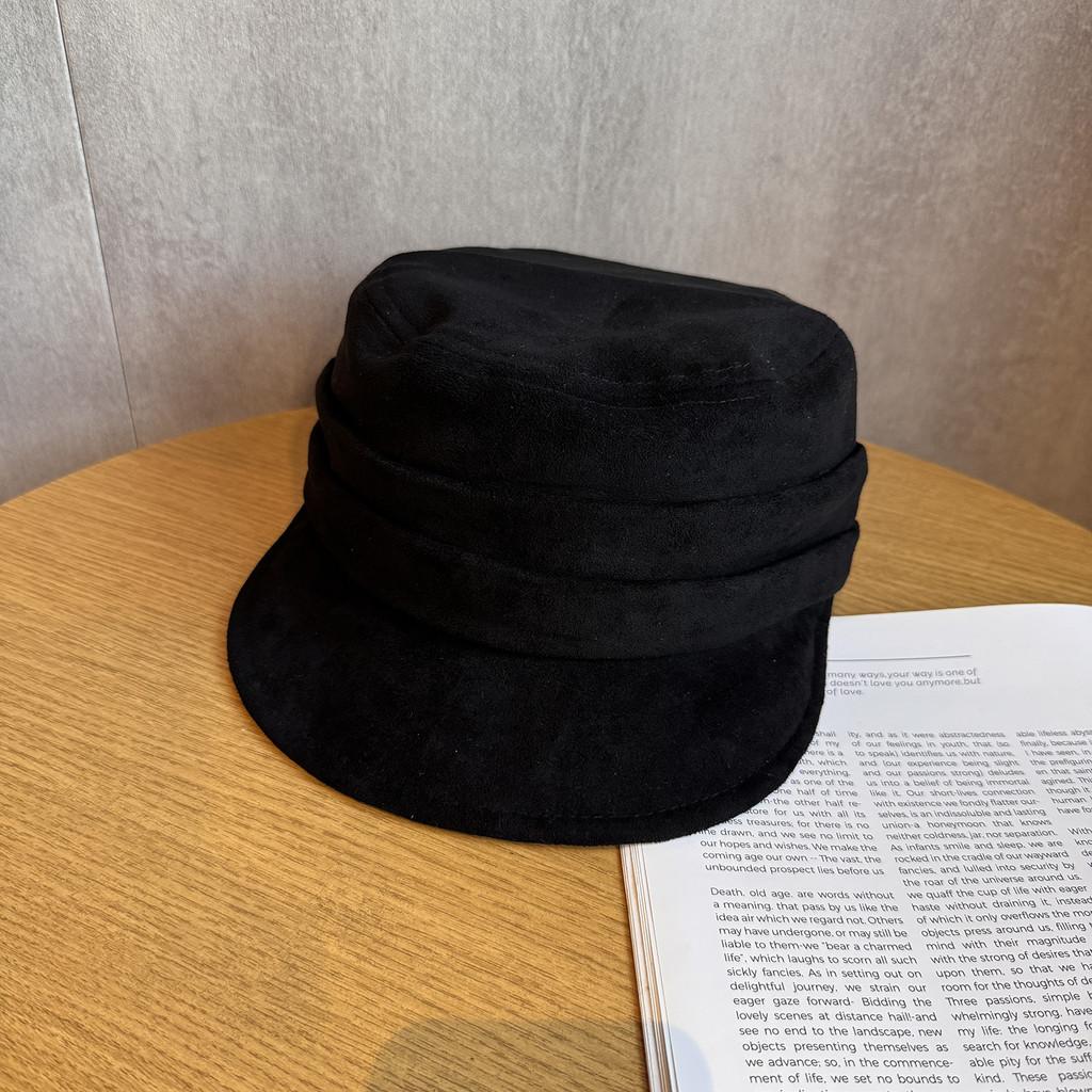 Замшевый берет, винтажная шляпа, кепка газетчика с коротким козырьком для уличного стиля и повседневного использования