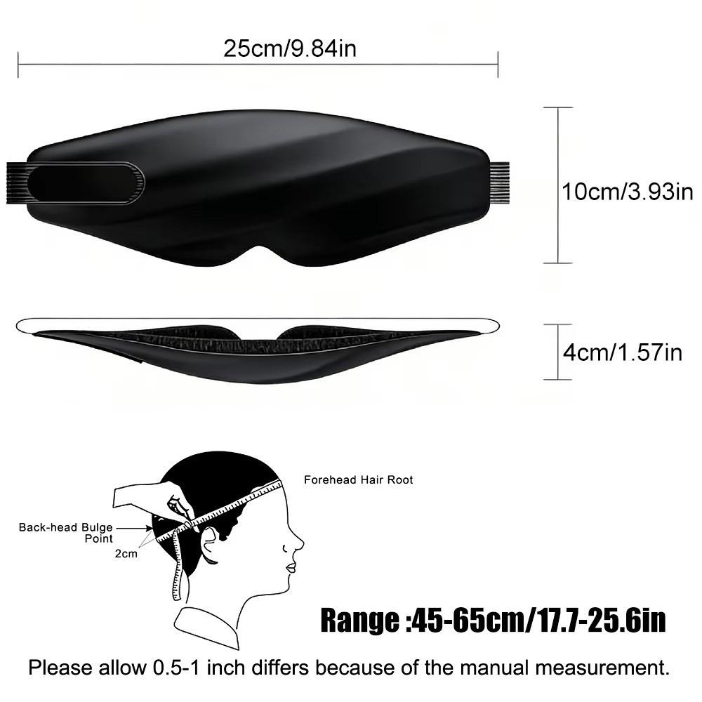 Pressure-Free 3D Sleeping Mask Stereoscopic Adjustable Light Blocking Eye Mask Sleep Aid Pressure Relief Blindfold Unisex