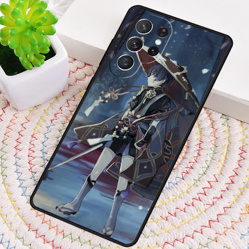 Scaramouche Genshin Impact мягкий чехол для телефона для Samsung Galaxy note 10 pro S26 S25 S24 S23 S22 Ultra Plus S21 FE S20
