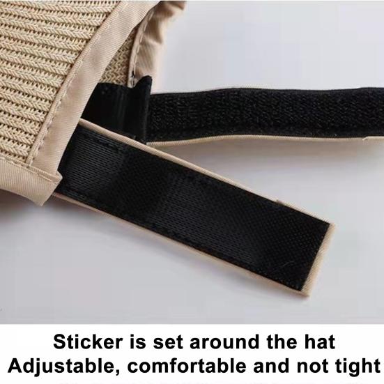 Женская шляпа в стиле рыбака, однотонная шляпа от солнца с регулируемым дизайном, летняя соломенная шляпа для рыбалки на открытом воздухе