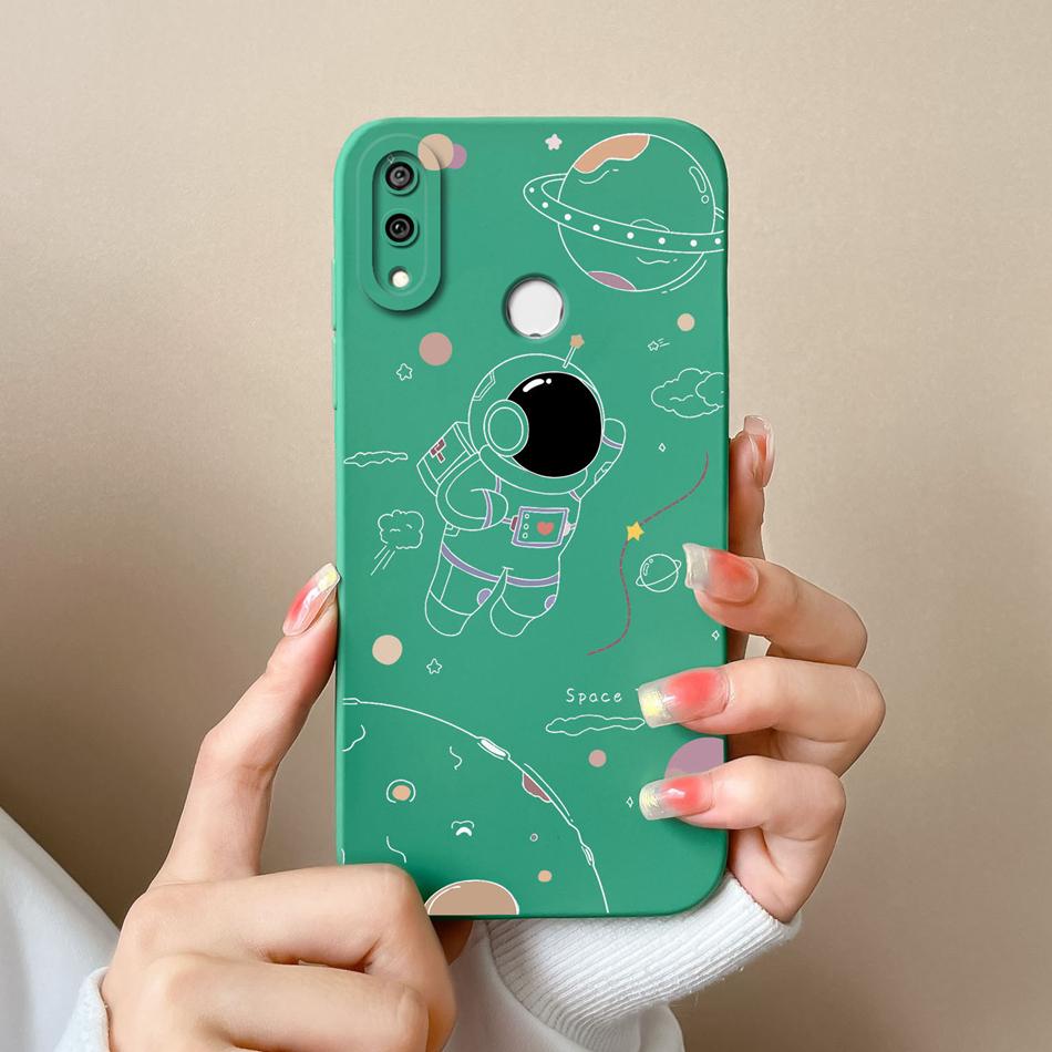 Чехол для Huawei Y9S Y9 Prime Y9A Милый Пилот Мягкий Жидкий Силикон Защита Объектива Камеры Задняя Крышка для Huawei Y9 Prime 2019 Capa