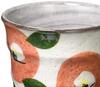 Hasami Ware Zuiko Kiln Red Clay Camellia Teacup, Red, 52065