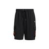 Originals Trefoil X Kentaro Kobayashi Co-branded Solid Embroidered Multi-pocket Cargo Shorts Men Shorts Black HR6444