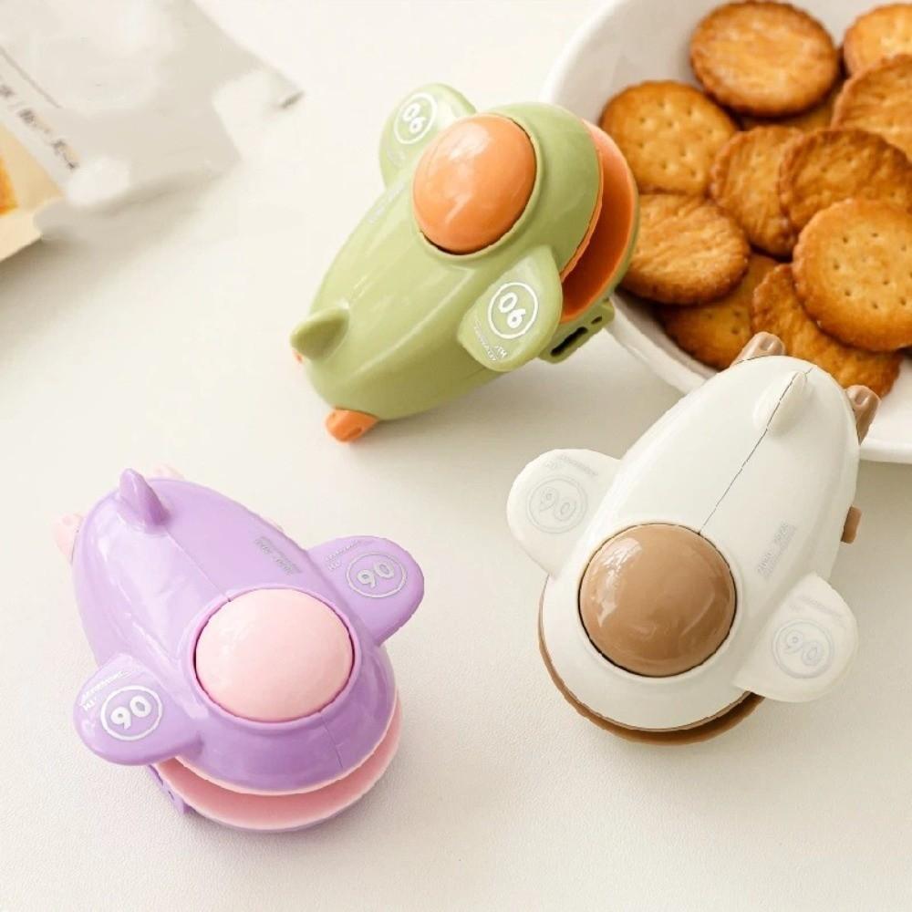 Aircraft Shape Snack Bag Sealer Efficient Mini Sealing Machine Creative Hand-Pressed Sealer Travel
