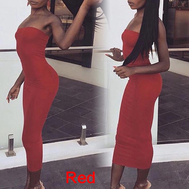 Женское длинное вечернее платье макси без рукавов с открытыми плечами и без бретелек