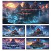 Большой размер Мозаика Сделай сам Полные наборы для рисования бриллиантами Искусство Фэнтези Сказочная страна Дворец Вышивка Крестом Стразы