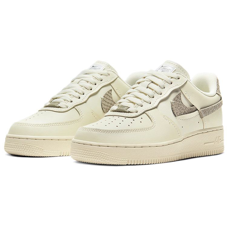 Nike Женские кроссовки Air Force 1 LXX Sea Glass Python кремовые Light-Army DH3869-001