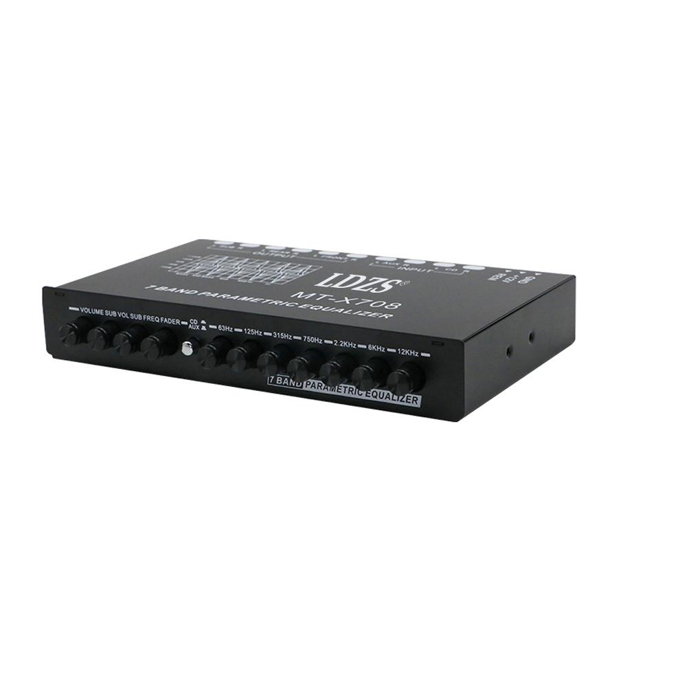 Professional 7 Band Car Equalizer Multifunctional Car EQ Tuning Crossover Amplifier Parametric Equalizer Car Equalizer