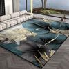 Modern Carpet Living Room 3D Flower Pattern Print Floor Mat Large  Bedroom Cloakroom Non-slip Rug Sofa Coffee Table Mat Washable