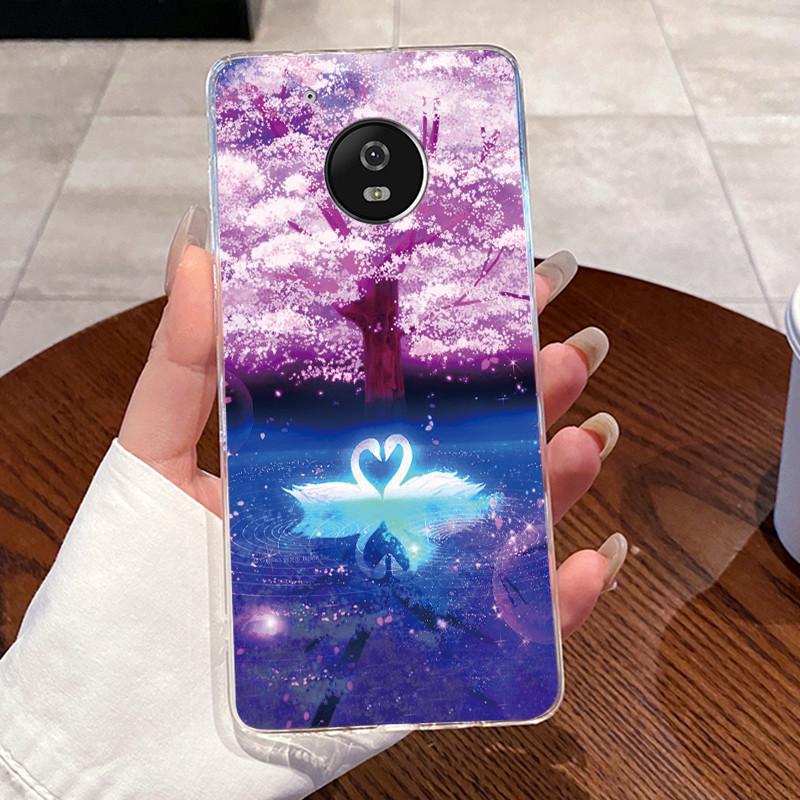 Case For Motorola Moto G5/Moto G5 Plus/Moto X 2017/Moto G5S/Moto G5S Plus Clear Silicone Soft TPU Cover Cute Cat Protective Case