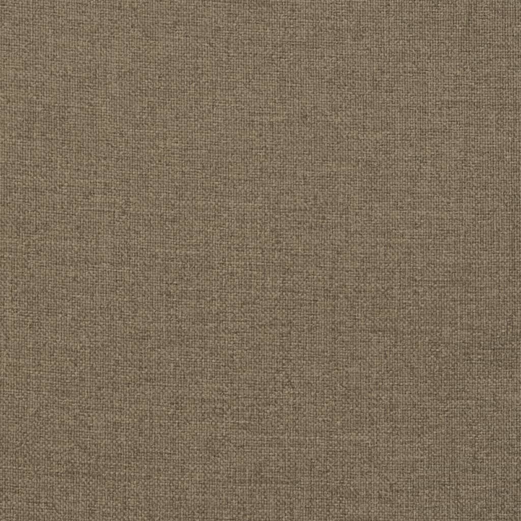 Low back Chair Cushions 2 pcs Melange Taupe 100 x 50 x 7 cm Fabric