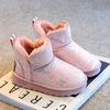 Fashion 2025 New Winter Waterproof Warm Rubber Sole Plush Women's Boots Ankle Snow Boots Slip-on Cotton Trendy Furry Pu Casual Shoes