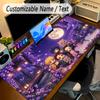 Large Mouse PadDemon Slayer Custom Name Text Personalized Desk Mat Non Slip Gaming Pad