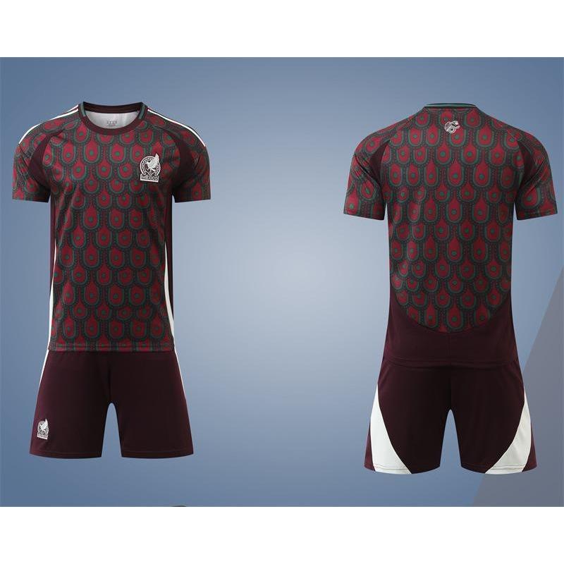 Mexico Home Team Training Jersey Football Jersey Children'S Jersey Children'S Clothing Adult Size 16-3Xl