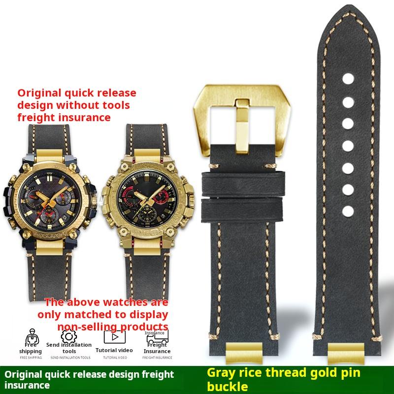 Mtg B3000 Новый стиль Металлический Адаптер Для Casio Mtg-b3000b/bd Мужские Часы Ремешок Быстросъемный Ретро Настоящая Кожаная Часовая Лента Браслет