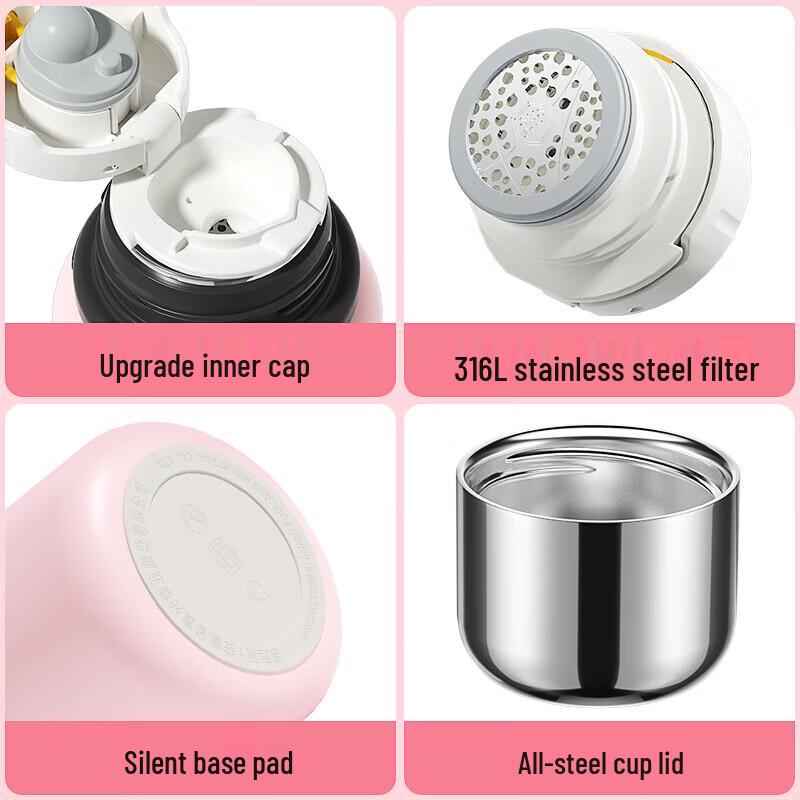 FUGUANG Portable 600ml Insulated Thermos Mug