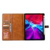 Новый кожаный чехол-книжка с двойным сгибом для iPad Pro 12.9 2022/2021/2020 с текстурой теленка, горизонтальный флип, с фоторамкой, подставкой, слотами для карт и кошельком