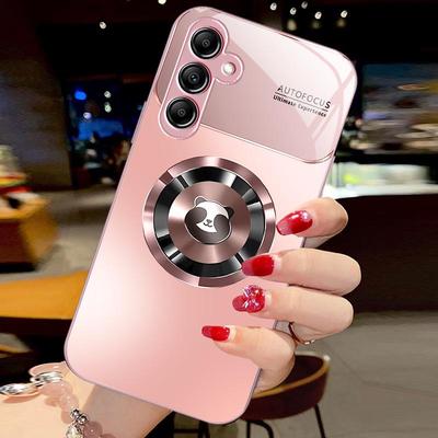 Чехол из металлического стекла с эффектом градиента Panda для Samsung A21S — стильная комплексная защита для вашего телефона Samsung серии A.