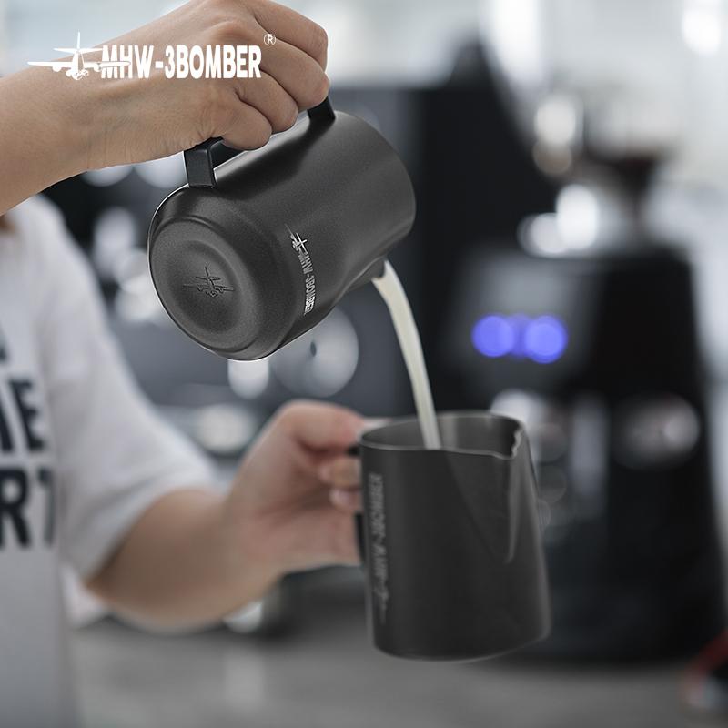 MHW-3BOMBER 350 мл 450 мл турбо-кувшин для вспенивания молока паровые кувшины профессиональный кувшин для молочной пены домашний бариста кухонные принадлежности