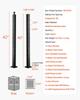 VEVRO Cable Railing Post 42x2x2 Inch with L-Shaped Holes 1JZLGZXHS1065S1EW001V0