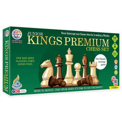 Стратегическая игра Junior Kings Премиальный набор шахматной доски для детей с логичным и сильным умом для развития их логического мышления и концентрации
