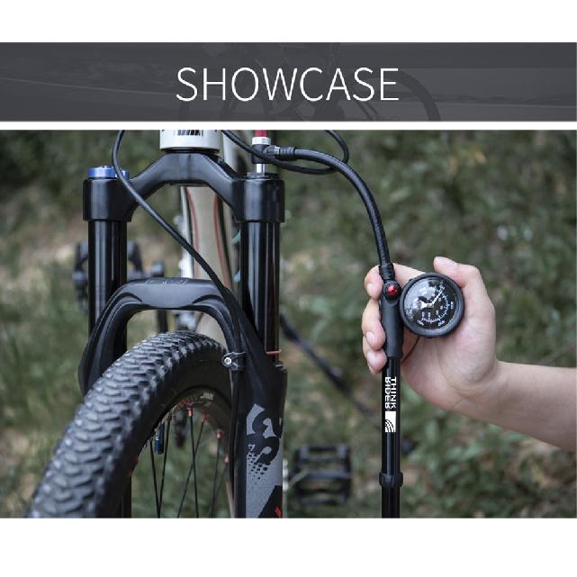 ThinkRider Portable High-pressure 300psi Bike Air Pump with Gauge for Fork Rear Suspension Shock Absorber Mountain Mass Air Flow 3