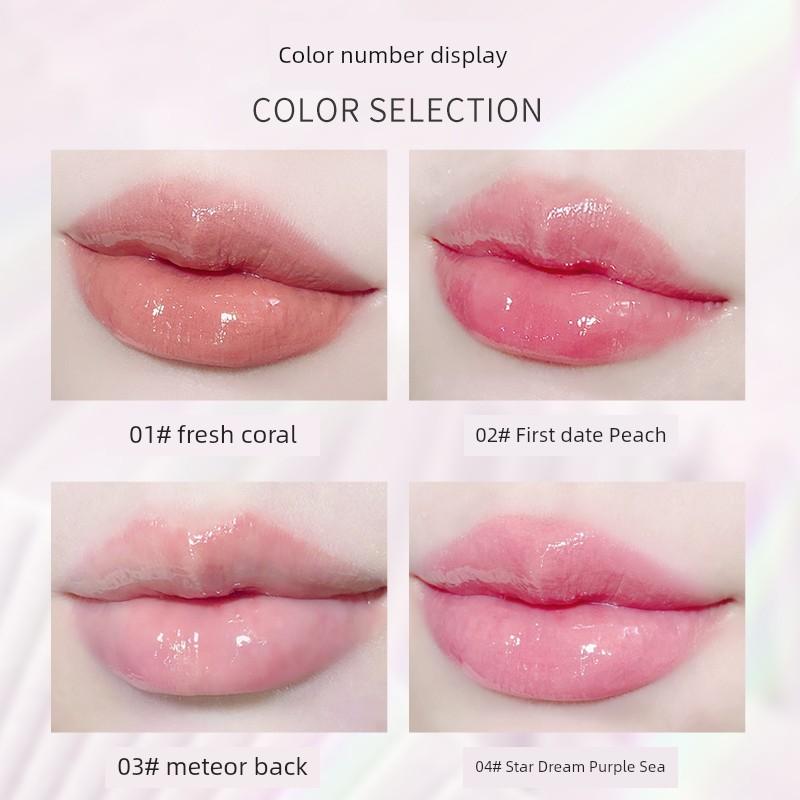 Li Jiaqi Recommend Transparent Water Light Lip Gloss Hydrating Glass Lip Lip Gloss Lip Gloss Female Moisturizing and Nourishing Lip Lacquer Full Lips