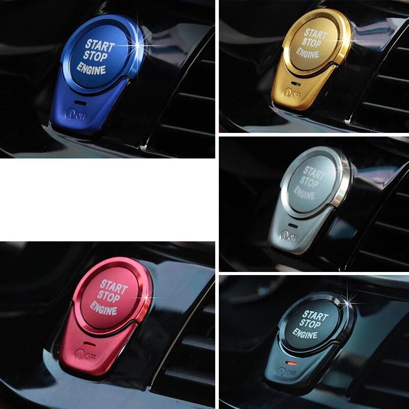 3 шт., кнопка запуска двигателя, остановки, выключения, кольцо, украшение, аксессуары для салона автомобиля для BMW 5 серии G30 X3 G01 G11 G32 X4 G02