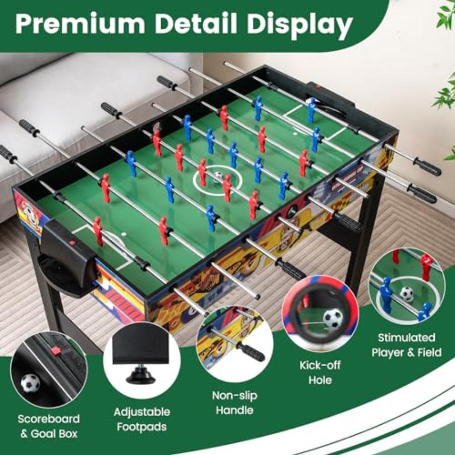 12in1 Multi Game Table Combo for Home Arcade: Features Foosball Billiard Table Tennis Air Hockey Bowling Shuffleboard Checkers