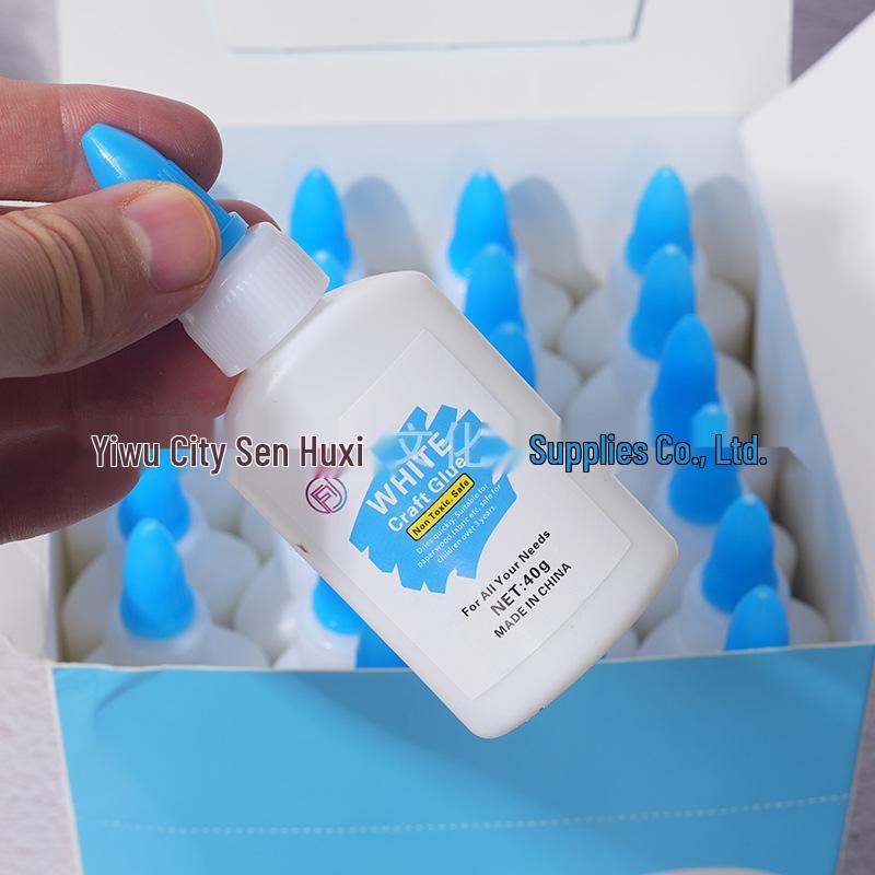 40g Student Handmade White Glue for Woodworking, DIY Models, Floral Art, Paper Cutting, and Flower Pasting