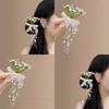 Lace Bow Pearl Flower Tassel Hairpin High Sense Duckbill Clip Fashion Niche Temperament Hair Accessories Women