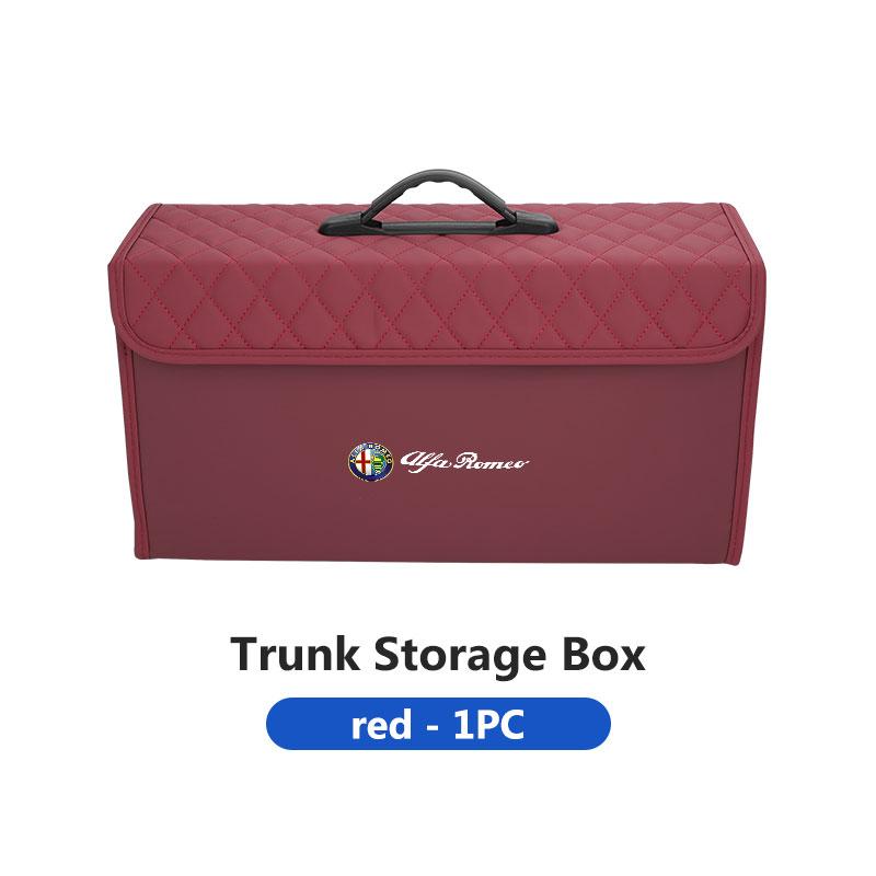 Car Organizer Trunk Storage Box Stowing Tidying Container Bag For Alfa Romeo GT Stelvio F1 Brera Volante Tonale Gloria Disco duw753