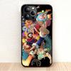 BW-2 Anime One Piece Soft Black Case for iPhone XR 14 15 11 12 13 6 7 8 X XS Pro Max Samsung S22 S23 S21 S24 FE Ultra S8 Plus