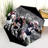 Узор с игроками New England Patriots, автоматический складной зонт, портативная и складная конструкция, 8 спиц, рождественский или день рождения подарок.