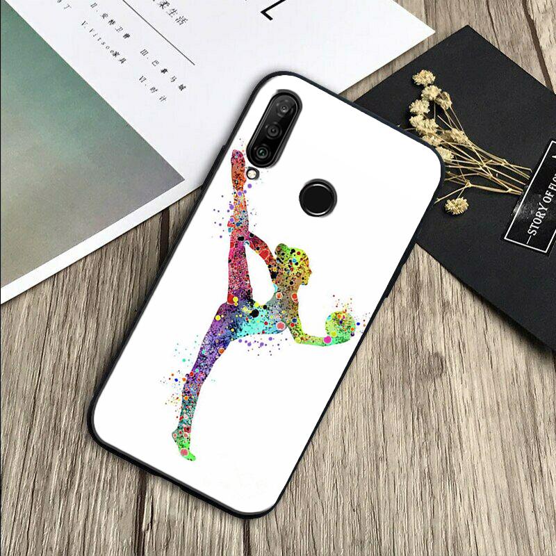 Акварельная печать Гимнастика Для Huawei Nova Y91 Y90 Y60 Y70 Y61 Y72 Y73 3i 7i 8i 11 12i 9 10 SE P20 P30 Pro P40 Lite Чехол