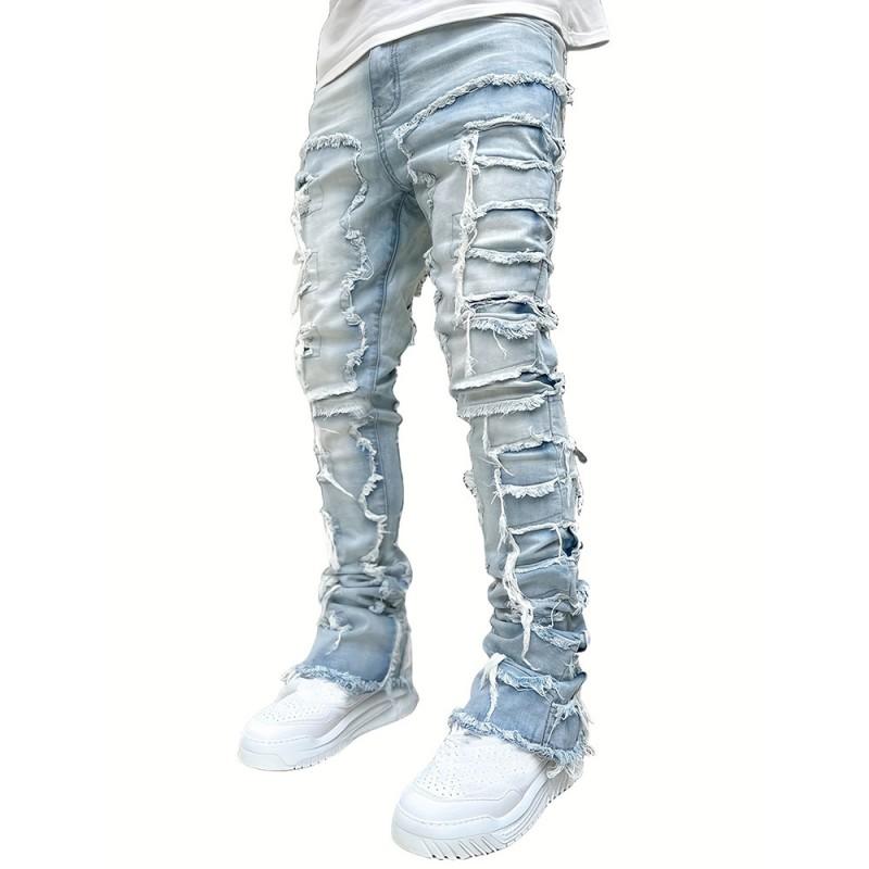 Stretch Straight Leg Jeans Teens Lightweight Denim Pants